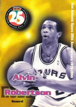 1998 San Antonio Spurs 25th Anniversary Team #25-10 Alvin Robertson Front