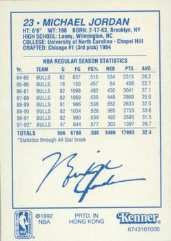 1992 Kenner Starting Lineup Cards #6743101000 Michael Jordan Back