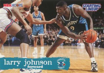 1996 Kenner/Hoops Starting Lineup Cards #53026300 Larry Johnson Front