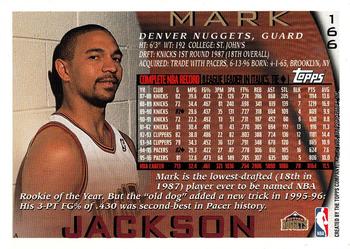 1997 Kenner/Topps/Upper Deck Starting Lineup Cards #166 Mark Jackson Back