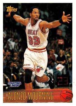 1997 Kenner/Topps/Upper Deck Starting Lineup Cards #113 Alonzo Mourning Front