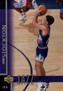 1997 Kenner/Topps/Upper Deck Starting Lineup Cards #SL10 John Stockton Front