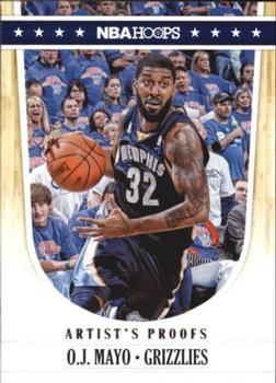 2011-12 Hoops - Artist's Proofs #108 O.J. Mayo Front