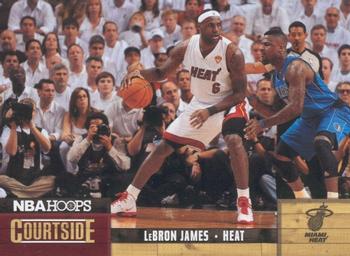 2011-12 Hoops - Courtside #2 LeBron James Front