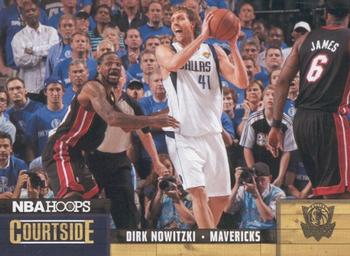 2011-12 Hoops - Courtside #11 Dirk Nowitzki Front