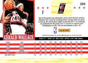 2011-12 Hoops - Glossy #204 Gerald Wallace Back