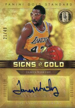 2011-12 Panini Gold Standard - Signs of Gold #SG-98 James Worthy Front