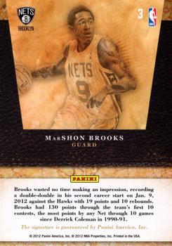 2011-12 Panini Limited - 2011 Draft Pick Redemptions Autographs #3 MarShon Brooks Back