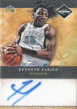 2011-12 Panini Limited - 2011 Draft Pick Redemptions Autographs #7 Kenneth Faried Front