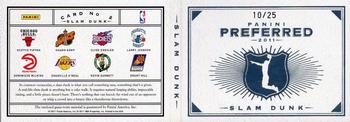2011-12 Panini Preferred - Slam Dunk Memorabilia Prime #2 Scottie Pippen / Clyde Drexler / Grant Hill / Kevin Garnett / Shaquille O'Neal / Dominique Wilkins / Shawn Kemp / Larry Johnson Back