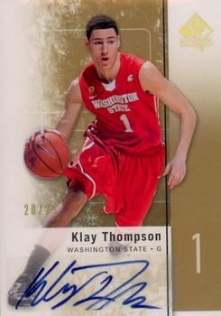2011-12 SP Authentic - Autographs Gold #23 Klay Thompson Front
