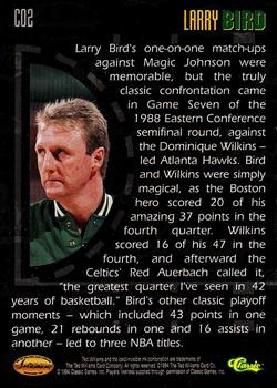 1994 Ted Williams - Co-op #CO2 Larry Bird Back