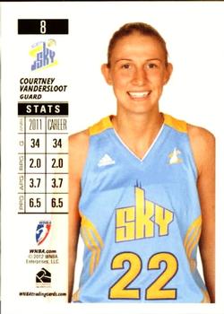 2012 Rittenhouse WNBA #8 Courtney Vandersloot Back