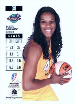 2012 Rittenhouse WNBA #38 Jantel Lavender Back