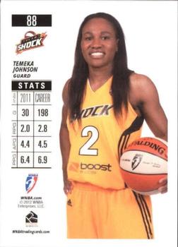 2012 Rittenhouse WNBA #88 Temeka Johnson Back