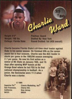 1995 Classic Superior Pix #25 Charlie Ward Back