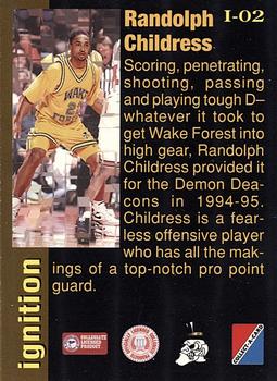 1995 Collect-A-Card - Ignition #I-02 Randolph Childress Back