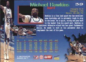 1995 Signature Rookies Draft Day #39 Michael Hawkins Back