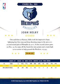 2012-13 Hoops #265 Josh Selby Back