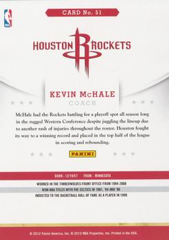 2012-13 Hoops #51 Kevin McHale Back