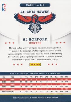 2012-13 Hoops #148 Al Horford Back