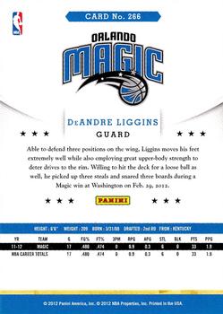 2012-13 Hoops #266 DeAndre Liggins Back
