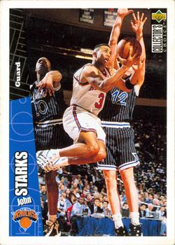 1996-97 Collector's Choice French #103 John Starks  Front