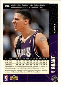 1996-97 Collector's Choice German #134 Brian Grant  Back