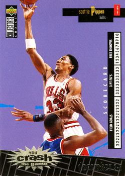1996-97 Collector's Choice French - You Crash the Game Scoring #C4 Scottie Pippen  Front