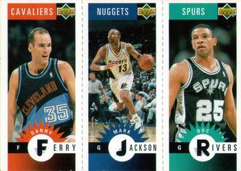 1996-97 Collector's Choice French - Mini-Cards Panels #M15 / M34 / M75 Danny Ferry / Mark Jackson / Doc Rivers Front