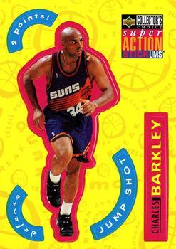 1996-97 Collector's Choice French - Super Action Stick 'Ums #S21 Charles Barkley  Front