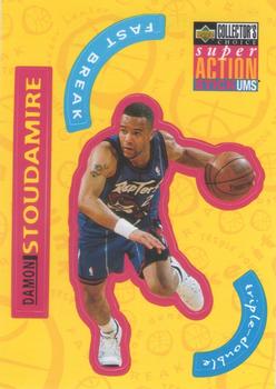 1996-97 Collector's Choice French - Super Action Stick 'Ums #S26 Damon Stoudamire  Front