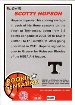 2011-12 Fleer Retro #63 Scotty Hopson Back