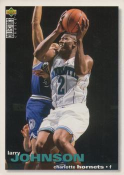 1995-96 Collector's Choice French I #12 Larry Johnson Front