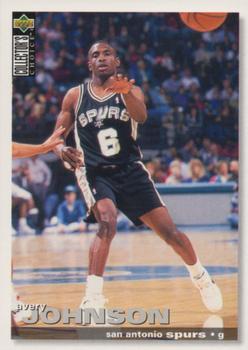 1995-96 Collector's Choice French I #140 Avery Johnson Front
