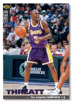 1995-96 Collector's Choice French II #52 Sedale Threatt Front