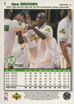 1995-96 Collector's Choice German I #7 Dee Brown Back