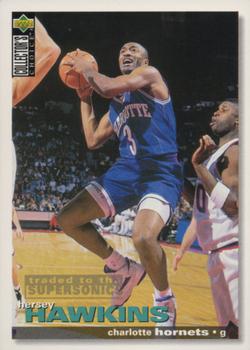 1995-96 Collector's Choice German I #18 Hersey Hawkins Front