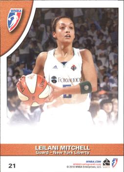 2010 Rittenhouse WNBA #21 Nicole Powell / Leilani Mitchell Back