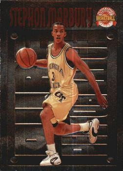 1996 Score Board Autographed - Pure Performance #PP4 Stephon Marbury Front