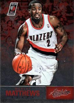 2012-13 Panini Absolute #38 Wesley Matthews Front