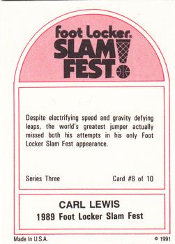 1991 Foot Locker Slam Fest #8 Carl Lewis Back