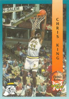 1992 Front Row Draft Picks #21 Chris King Front