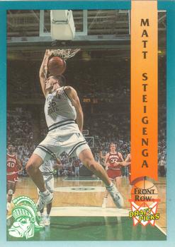 1992 Front Row Draft Picks #65 Matt Steigenga Front