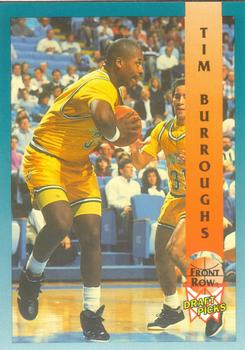 1992 Front Row Draft Picks #76 Tim Burroughs Front