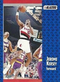 1991-92 Fleer Tony's Pizza #S-21 Jerome Kersey Front