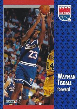 1991-92 Fleer Tony's Pizza #S-40 Wayman Tisdale Front