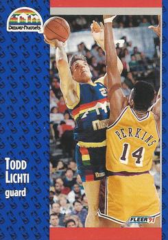 1991-92 Fleer Tony's Pizza #S-86 Todd Lichti Front