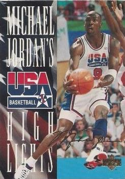 1994 Upper Deck USA - Michael Jordan's Highlights #JH1 Michael Jordan Front