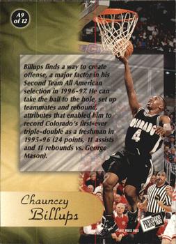 1997 Press Pass - All-American #A9 Chauncey Billups Back